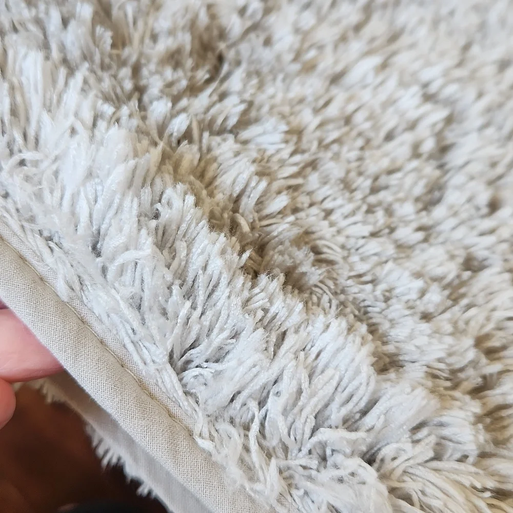 Shag Bath Rug‎ Mat Gray Non Skid 18x30 Soft